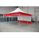 Cort pavilion 5x5 m personalizat cu structura din aluminiu