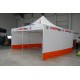 Cort pavilion 5x5 m personalizat cu structura din aluminiu